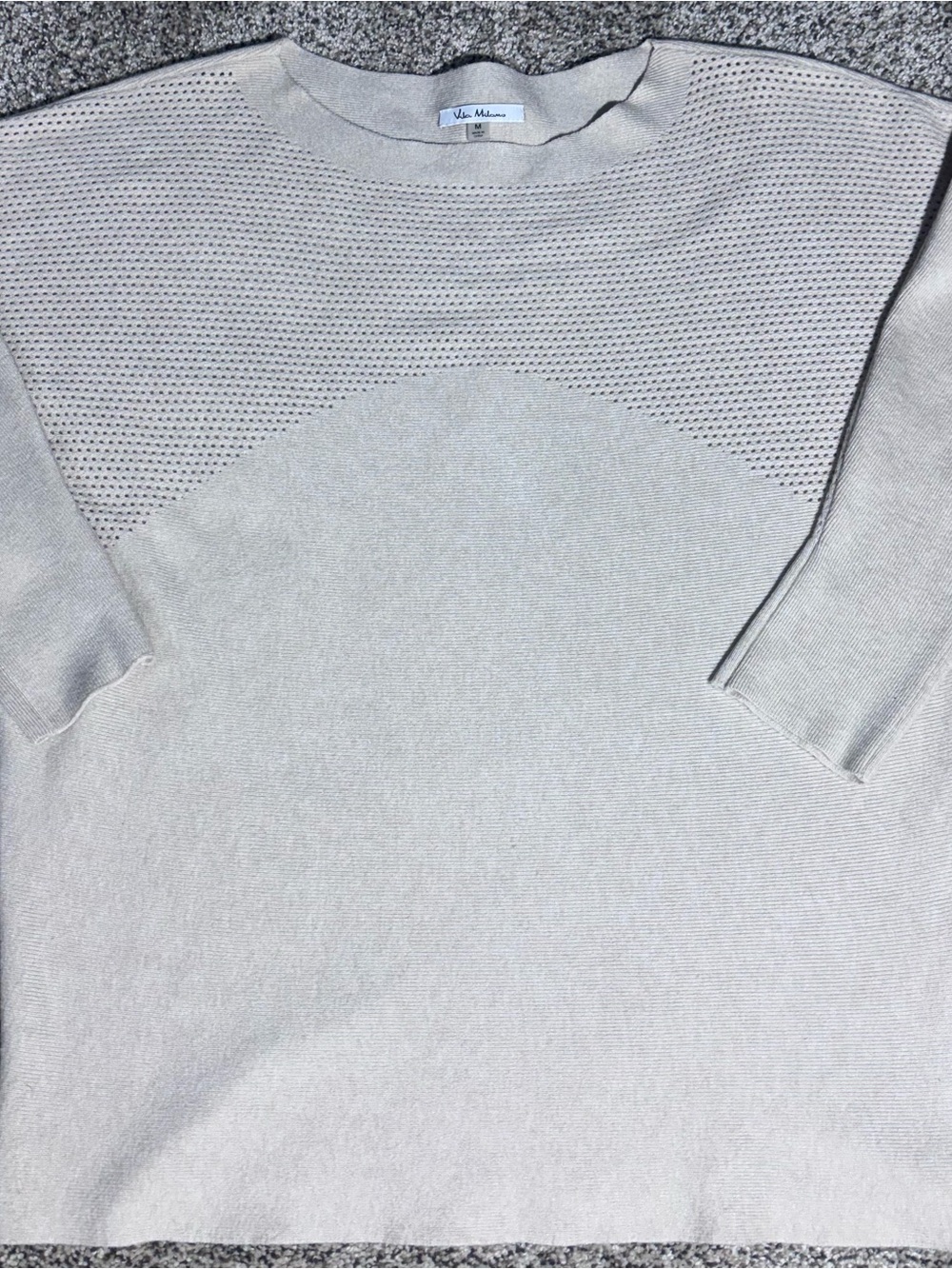 Vila Milano Womens Sweater Size Medium in Beige